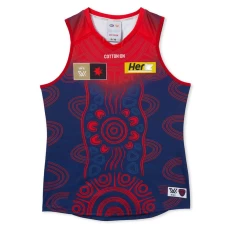 Melbourne Demons Mens Season 8 AFLW Indigenous Guernsey 2023