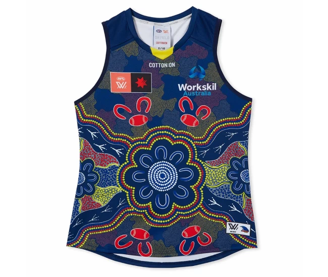 Adelaide Crows Mens Season 8 AFLW Indigenous Guernsey 2023