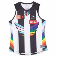 Collingwood Magpies Mens Season 8 AFLW Pride Guernsey 2023