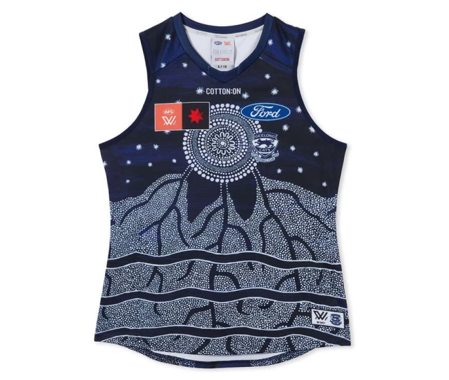 Geelong Cats Mens Season 8 AFLW Indigenous Guernsey 2023