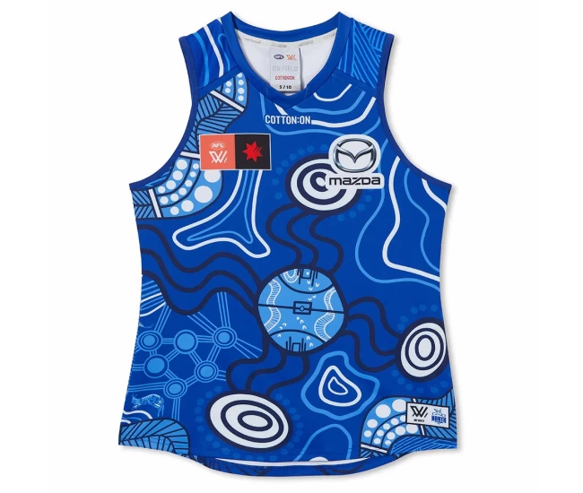 North Melbourne Kangaroos Mens Season 8 AFLW Indigenous Guernsey 2023