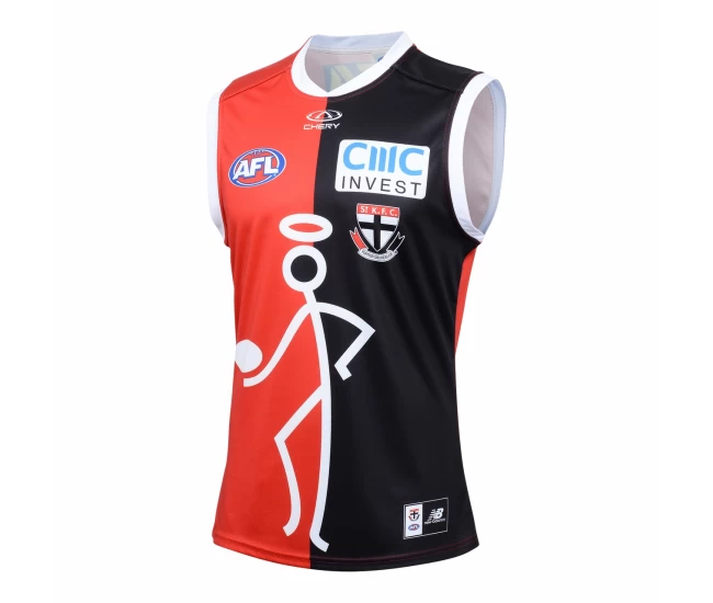 St Kilda Saints Mens Onfield Stickman Guernsey 2024