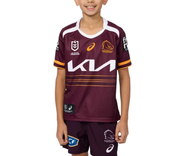 Brisbane Broncos Kids Home Rugby Shirt 2025