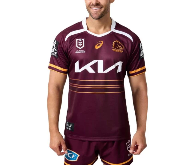 Brisbane Broncos Mens Home Rugby Shirt 2025