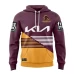 Brisbane Broncos Men Team Rugby Hoodie 2024