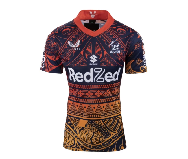 Melbourne Storm Mens Multicultural Training Rugby Shirt 2022