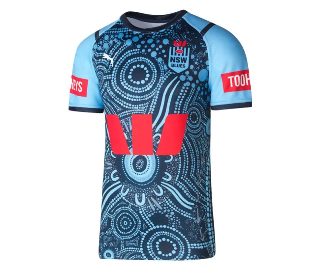 NSW Blues Mens Indigenous Rugby Shirt 2024