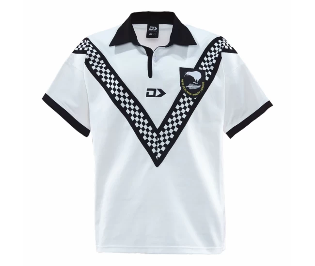 New Zealand Kiwis Mens Throwback White Rugby Shirt 2024