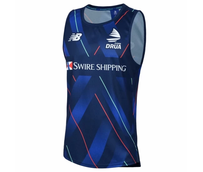 Fiji Drua Men's Blue Training Rugby Tank 2025