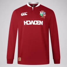 British And Irish Lions Red Long Sleeve Rugby Shirt 2025