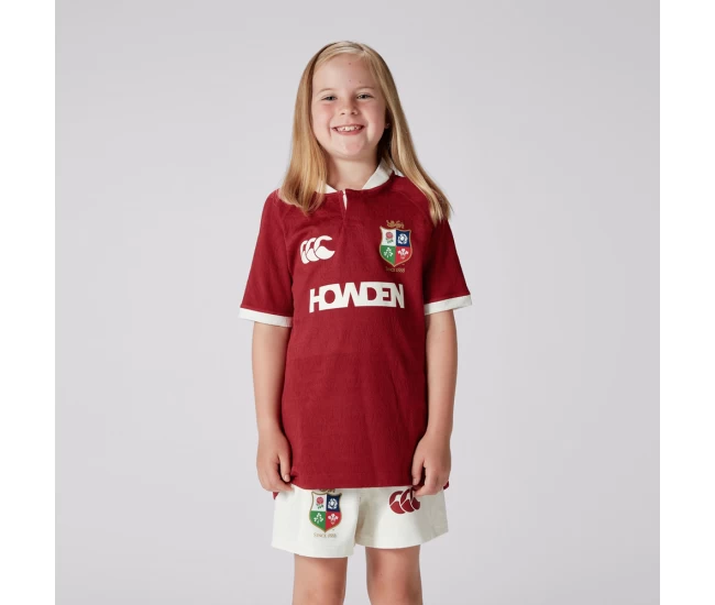 Junior British And Irish Lions Red Rugby Shirt 2025