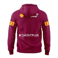 QLD Maroons Men Team Rugby Hoodie 2024 Red