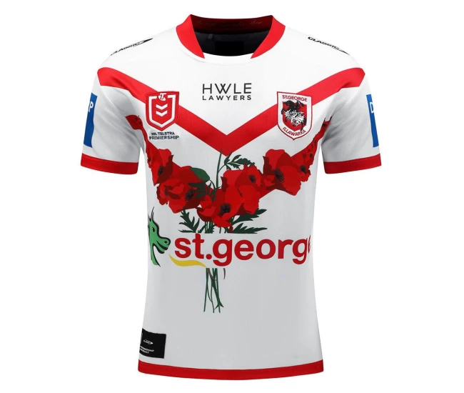 St George Illawarra Dragons Mens Commemorative Rugby Shirt 2024