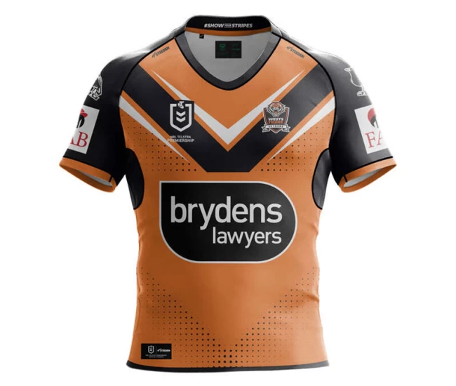 Wests Tigers Mens Away Rugby Shirt 2024