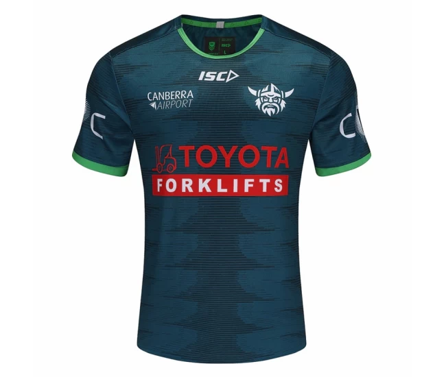 Canberra Raiders Mens Mens Jungle Training Rugby Tee 2025